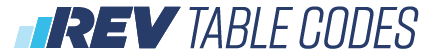 Rev Table Codes